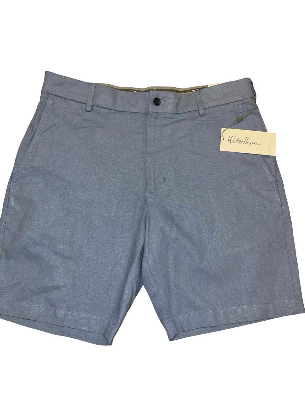 Walter Hagen Light Blue Flat Front Men's Shorts
